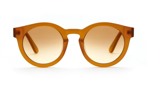 Soelae round sunglasses in honey