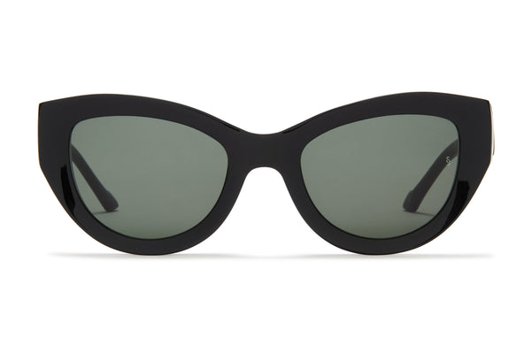 Harper Black Women's Oversized Acetate Sunglasses Sunday Somewhere