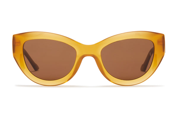 Sunday Somewhere Harper Amber Women's Oversized Acetate Sunglasses 