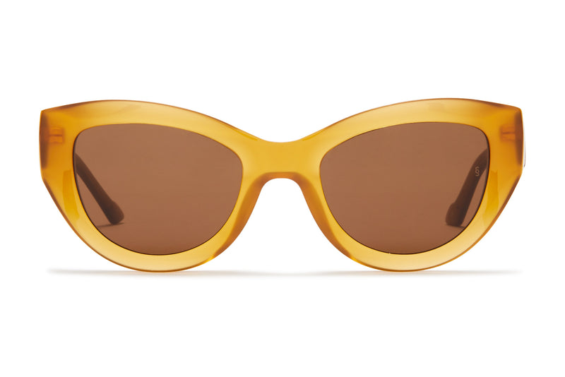 Sunday Somewhere Harper Amber Women's Oversized Acetate Sunglasses 