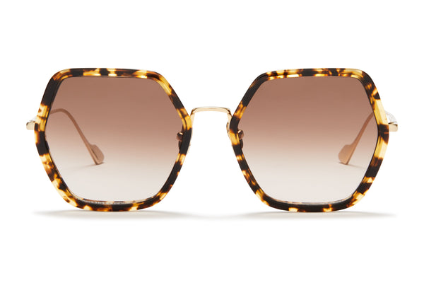  Sunday Somewhere Elizabeth Tokyo Tort Woman's Square Sunglasses