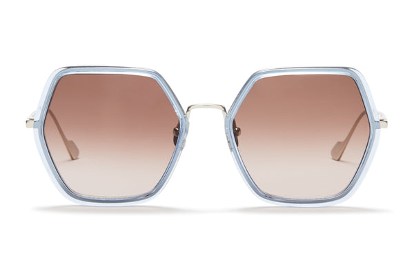 Sunday Somewhere Elizabeth Blue Woman's Square Sunglasses 