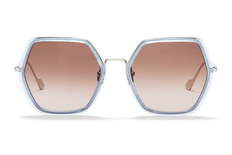 Sunday Somewhere Elizabeth Blue Woman's Square Sunglasses 